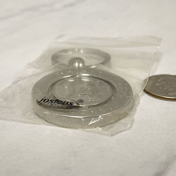 Class of 14 2014 Spinning Fidget Spinner Silver Tone Keychain Keyring - Picture 7 of 7